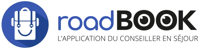 Logo officiel du Roadbook représentant un sac à dos souriant.