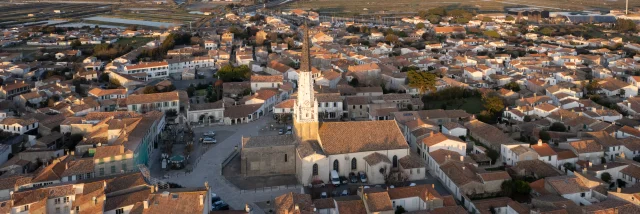 20230214 Ars En Re Vue Aerienne Village Et Clocher Jules Serrurier
