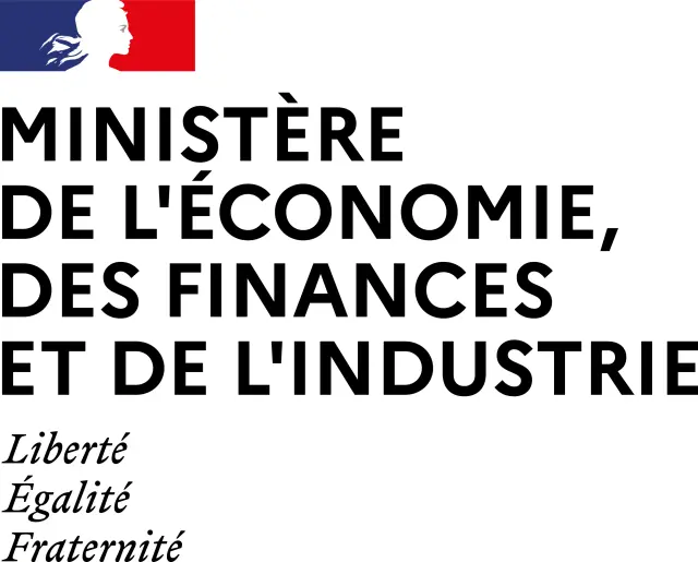Logo officiel de la République française pour le Ministère de l'Économie, des Finances et de l'Industrie.
